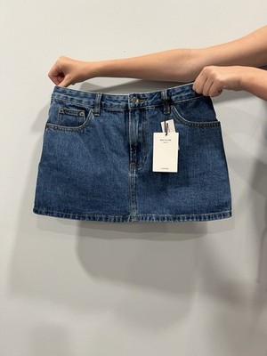 Glassons Medium Wash Denim Jean Skirt Size 8 Brand New With Tags