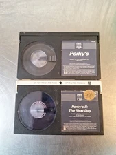Vintage 1985 Porky's & Porky's II 2 The Next Day  Beta Betamax  CBS FOX  NOT VHS