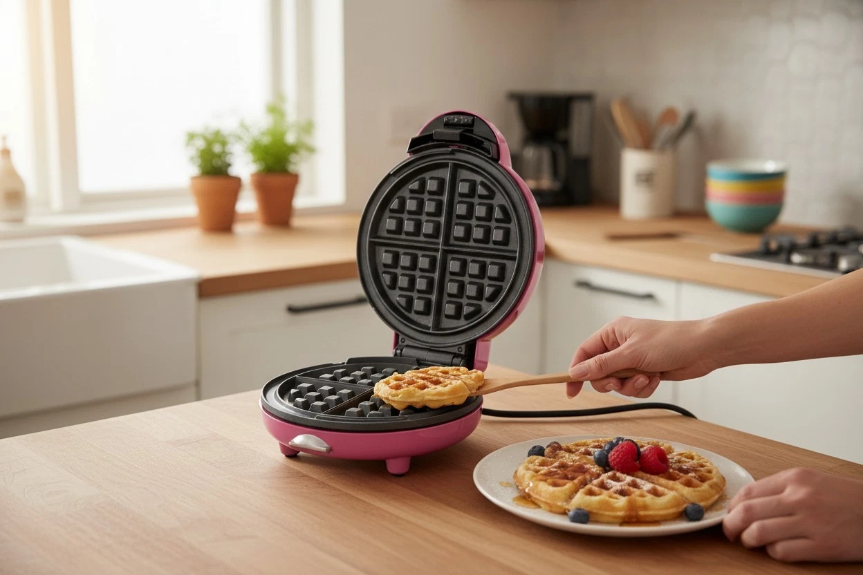 Yes Chef! Waffle Maker In Pink Griddle