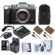 Fujifilm X-T5 Mirrorless Camera, Silver with XF 16-50mm f/2.8-4.8 R LM WR Lens,