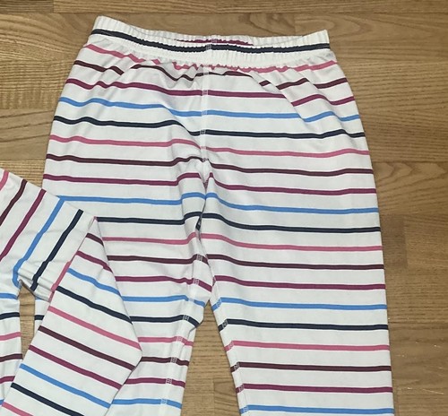 Girl's Land's End Striped Long Underwear Size L 10-12 EUC - Picture 6 of 7