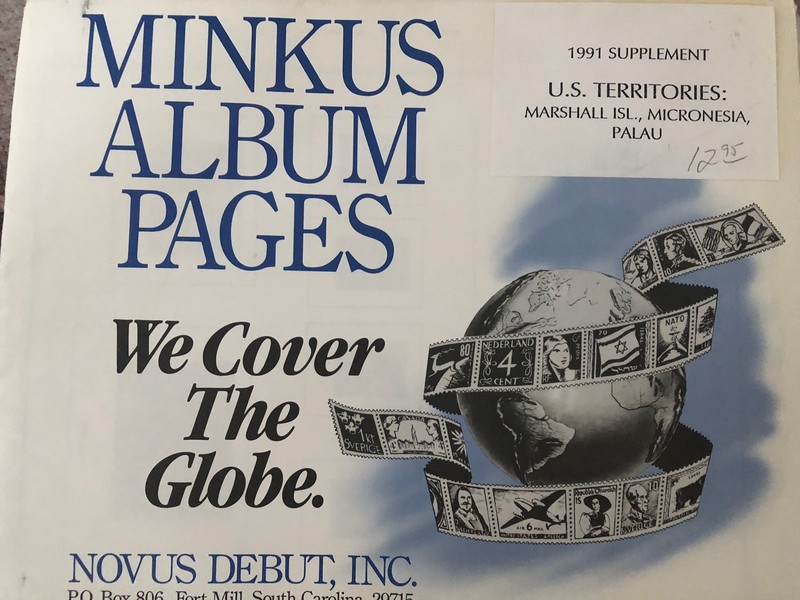 Minkus U.S. Territories Marshall,Micronesia, Palau 1991 Supplement 