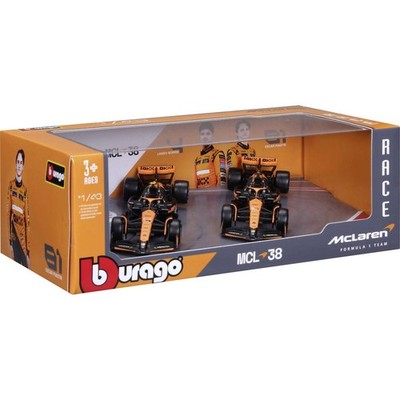 Bburago F1 McLaren MCL38 ´24 2er-Set 1:43 Modellauto