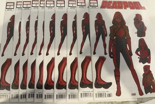 Deadpool #7 Marvel Comics 2024 Taurin Clarke 1:25 Variant Lot 10