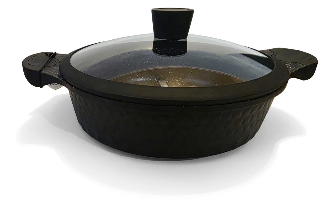D&W Low Casserole/Pan 11” Skillet With Lid Quality Cookware Nonstick Deane&White