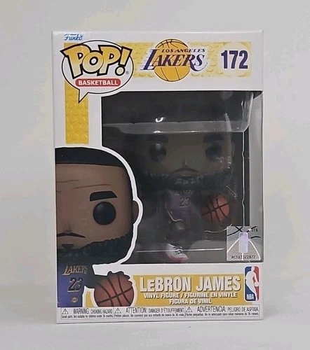 Funko Pop! NBA Basketball LeBron James #172 Lakers Purple w/Protector