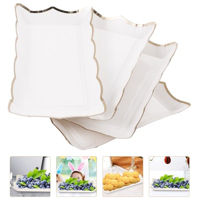  4 Pcs Party Trays Dessert-Servierplatte Servierplatten Für Unterhaltung