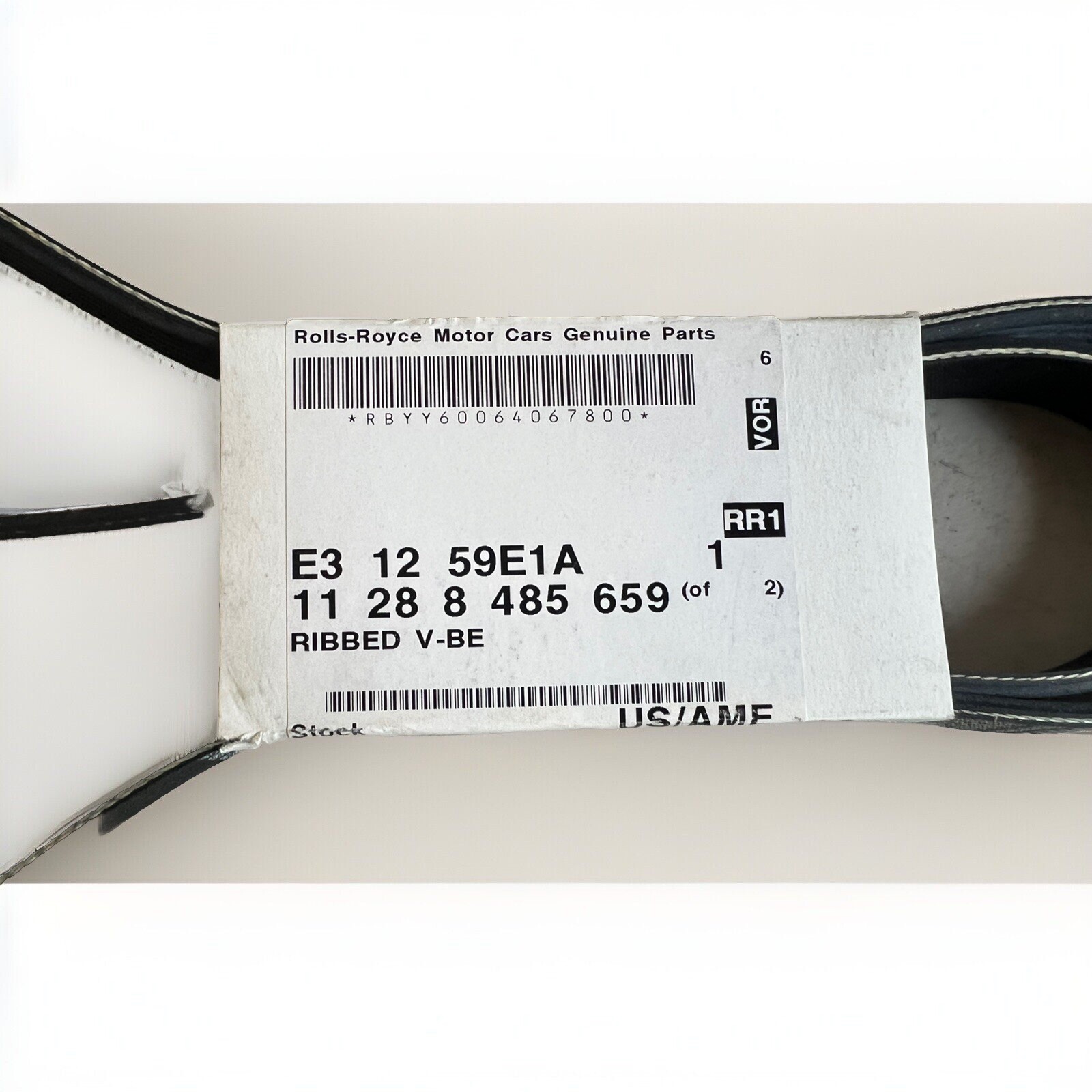 GENUINE ROLLS ROYCE Phantom Cullinan PK6X1634 Ribbed V-Belt OEM 11-28-8-485-659