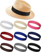 9 Pack Stretchable Hat Band Ribbon Panama Hat Band for Men Women Straw Hat