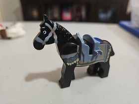 LEGO Prince of Persia 7569 Black Horse Minifigure Printed w/Sand Blue Saddle