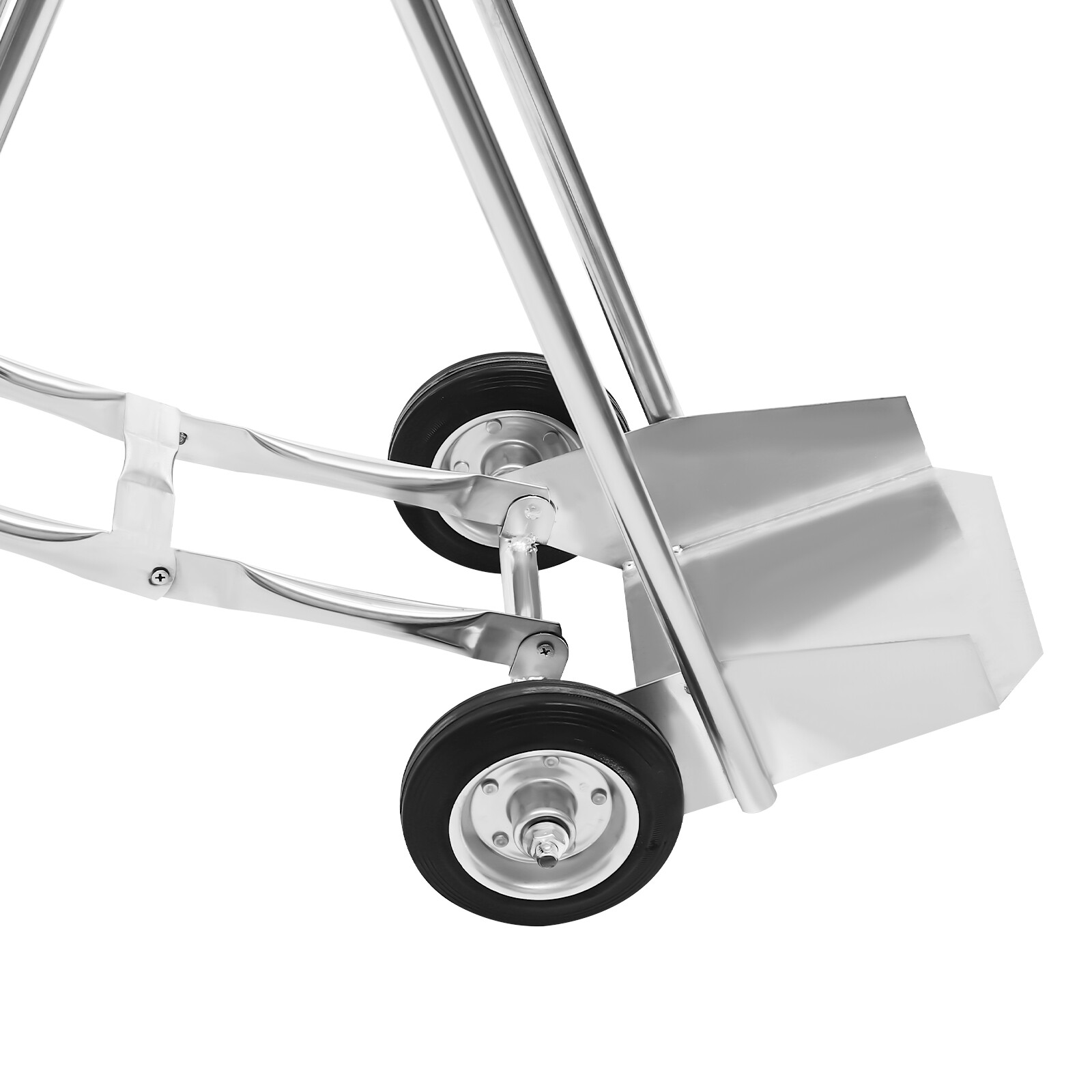 Oxygen Tank Cart Dolly Freestanding Oxygen Cylinder Cart Bottom Tray Trolley