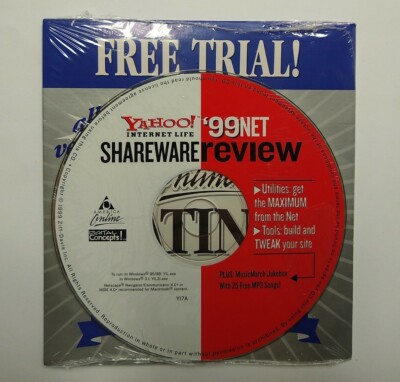 Yahoo! Internet Life '99Net Shareware Review Plus 250 Hours AOL