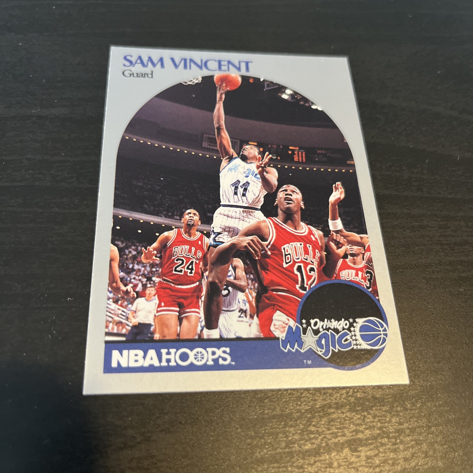 1990 Hoops MICHAEL JORDAN JERSEY 12 #223 Sam Vincent Basketball Card (e5)