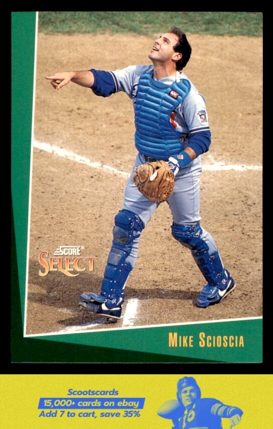 1993 Select Mike Scioscia    #69 Los Angeles Dodgers