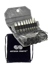 Lykke Driftwood 3.5-Inch (9cm) Interchangeable Circular Knitting Needle Set B...