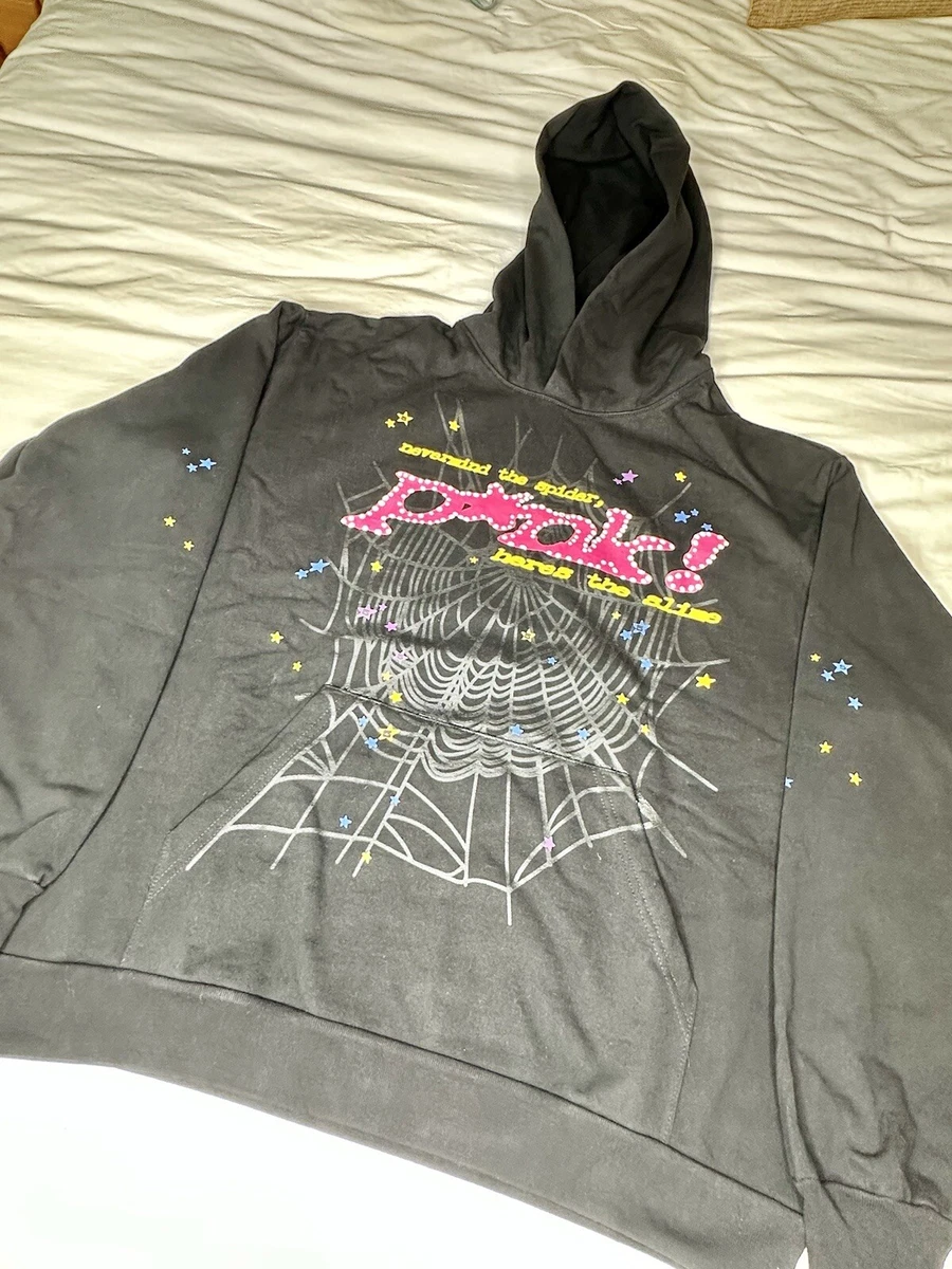 Worldwide hoodie online grey and pink