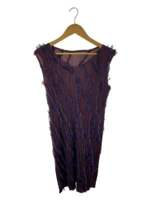 PLEATS PLEASE ISSEY MIYAKE Dress bordeaux 4 | eBay 