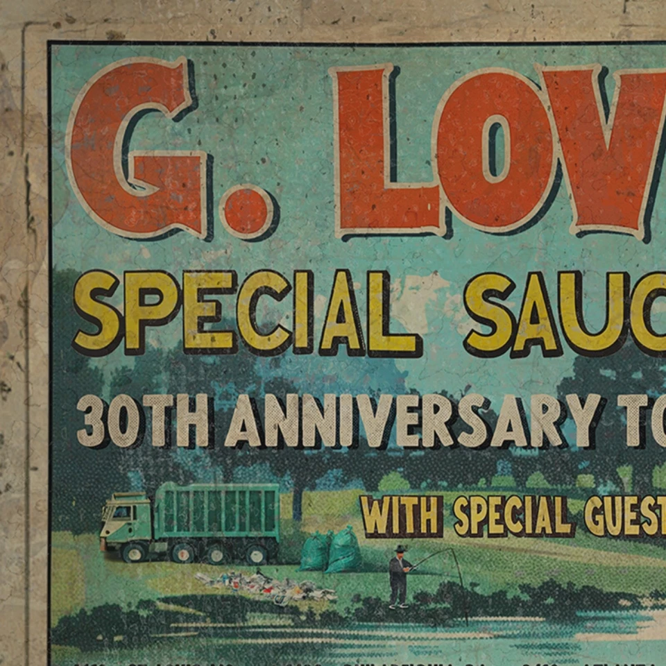 G. Love and Special Sauce Anniversary Tour Poster, Jakobs Castle Sublime Concert - Image 3 of 4