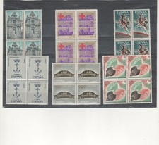 ESPAÑA- Conjunto bloques de cuatro  sellos nuevos(según foto) 10