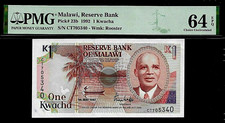 Malawi 1 Kwacha 1992 PMG 64 EPQ  UNC P#23b