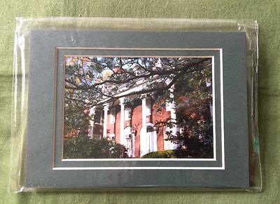West Virginia University E Moore Hall W/Matte 3X5 Color Photo WVU Mountaineers