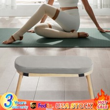 Bamboo Meditation Bench Kneeling Stool Foldab...