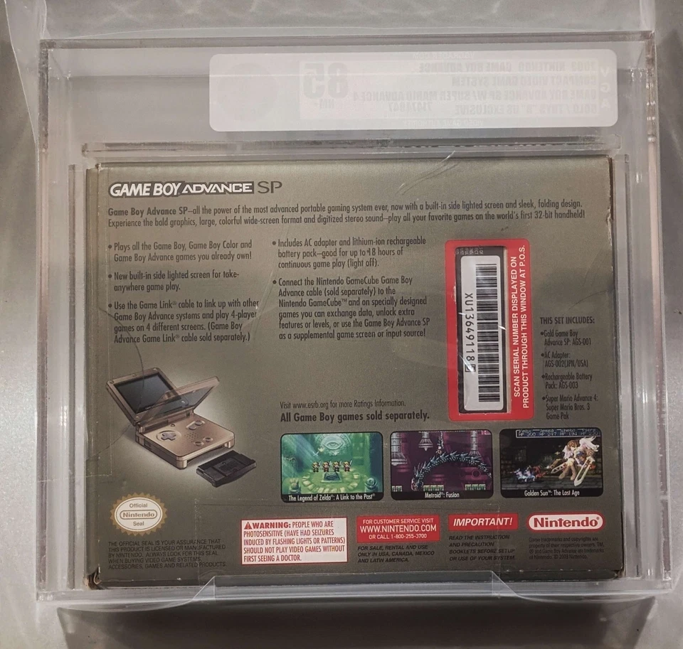 Nintendo Gameboy Advance SP Toys R Us Exclusive Super Mario Adv 4 Sealed VGA 85 - Image 2 of 2