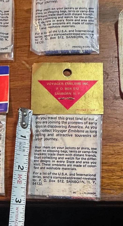 Vintage Australia Canada France Philippines Olympic Patch Lot 5 Flag New #C50 - Image 3 of 4