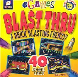 Blast Thru Jewel Case (PC, 2000) [NEW], VG