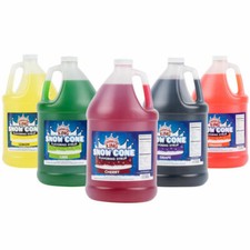 4 Gallon CASE Carnival King Syrup Flavors Snow Cone Machine Shaved Ice REBATE
