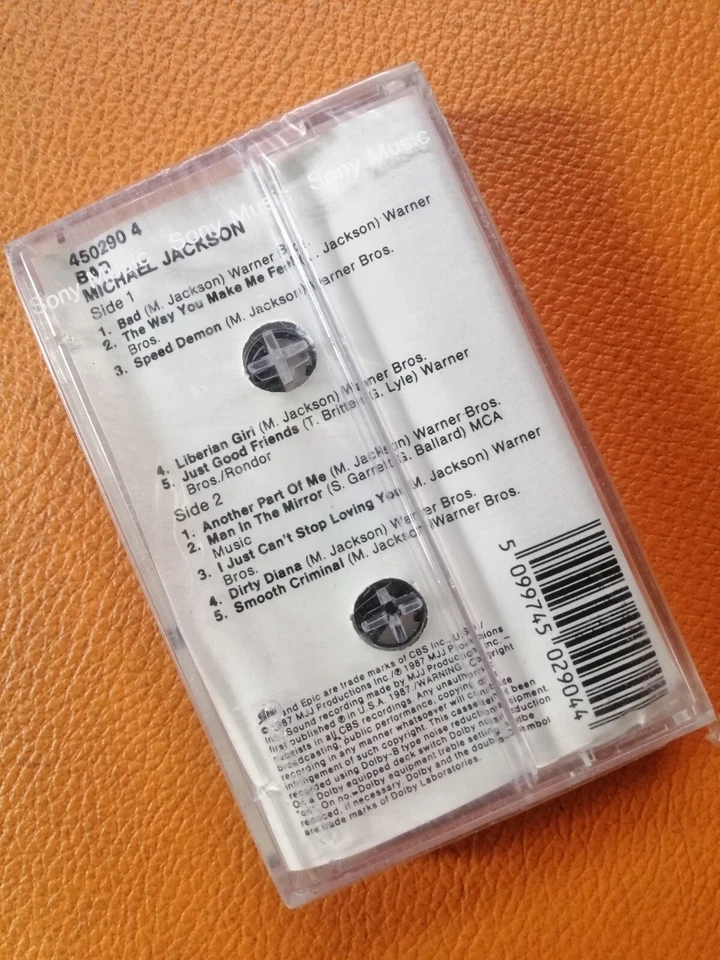 MICHAEL JACKSON [ BAD ] ORIGINAL CASSETTE THAILAND EDITION - Image 3 of 3