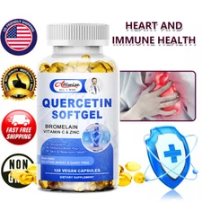 Quercetin 1000 mg with Vitamin C & Zinc - Natural Immune Support Supplement