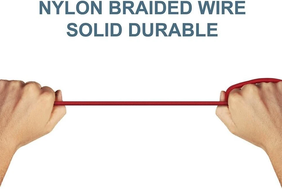 10FT Micro USB Fast Charging Cable Cord For Samsung Android Phone Charger Red - Image 4 of 4