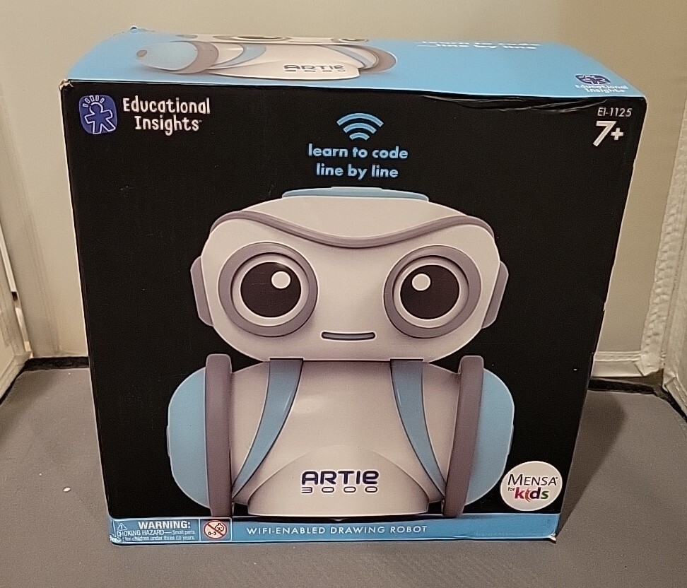 Educational Insights Artie 3000 The Coding Robot Stem Toy WiFi Drawing Robot