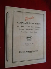 1926-1929 Guide Lights/Headlight Lens Catalog: 43 Pages