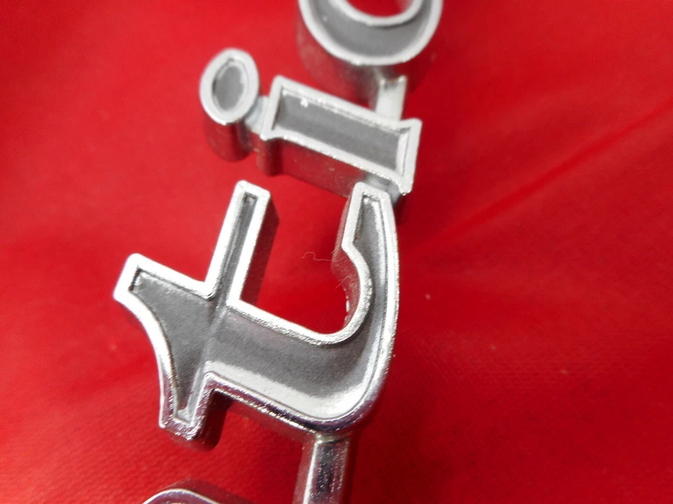 NOS 1969  Canadian Pontiac Laurentian emblem nameplate badge OEM GM script  - Image 4 of 4