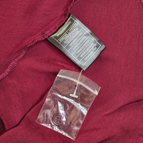 Steve Madden Jayda wine red long sleeve collared mini dress XS - Picture 6 of 10