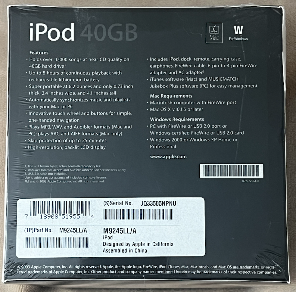 Apple iPod classic 3rd Generation White (40 GB) for sale online | eBay