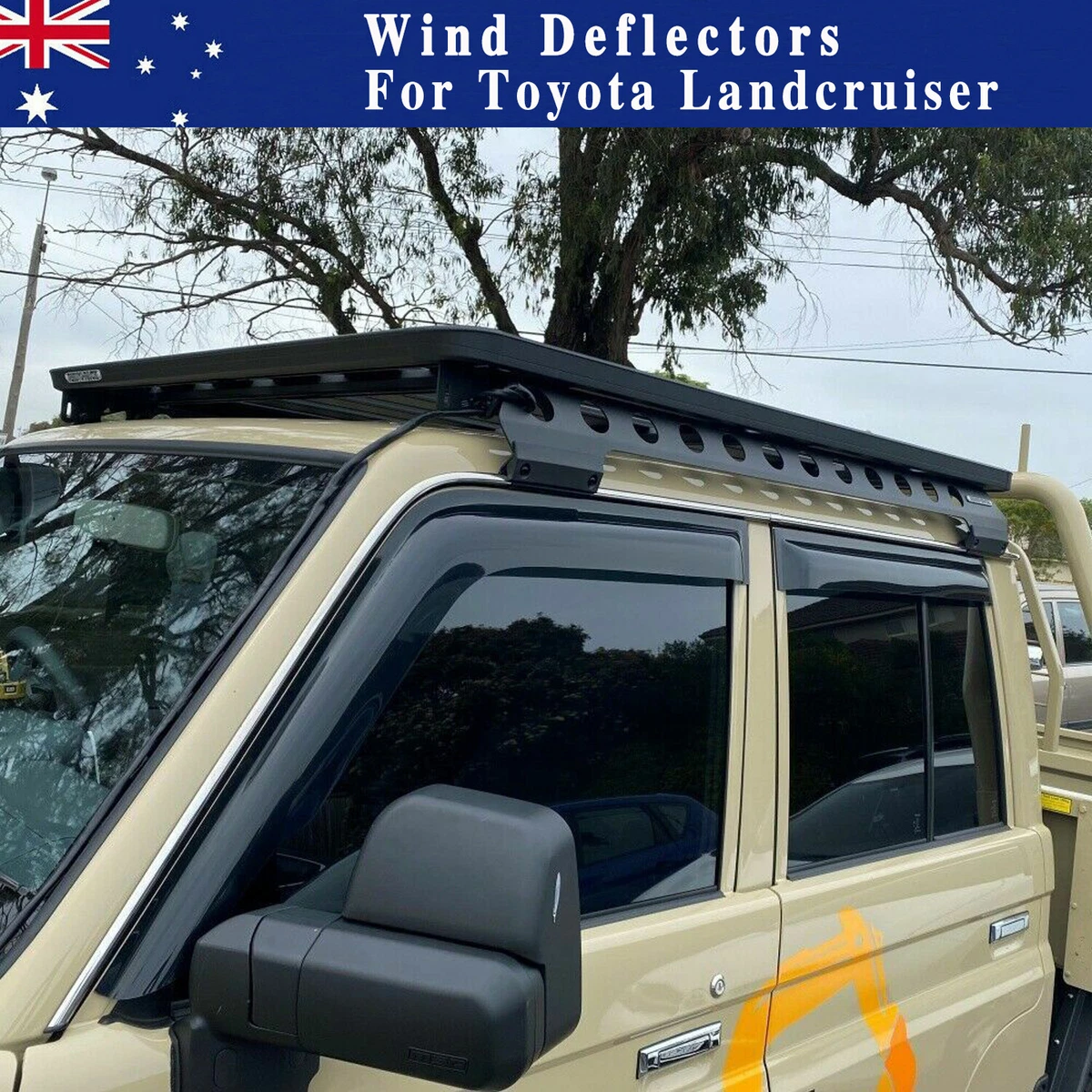 Toyota land sale cruiser wind deflectors