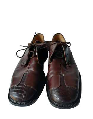 Belvedere Florence Men Oxford Dress Brown Shoes 11.5M Made  display picture 3