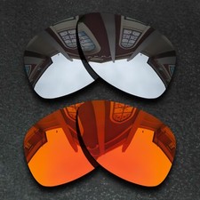Silver Orange Polarized Anti-Scratch Replacement Lenses For-RB3025-62MM