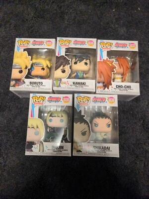 Funko Pop! LOT Baruto - Boruto, Kawaki, Cho-Cho, Inojin, Shikadai