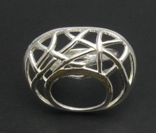 Stylish Genuine Sterling Silver Ring Stamped Solid 925 Perfect Quality Empress