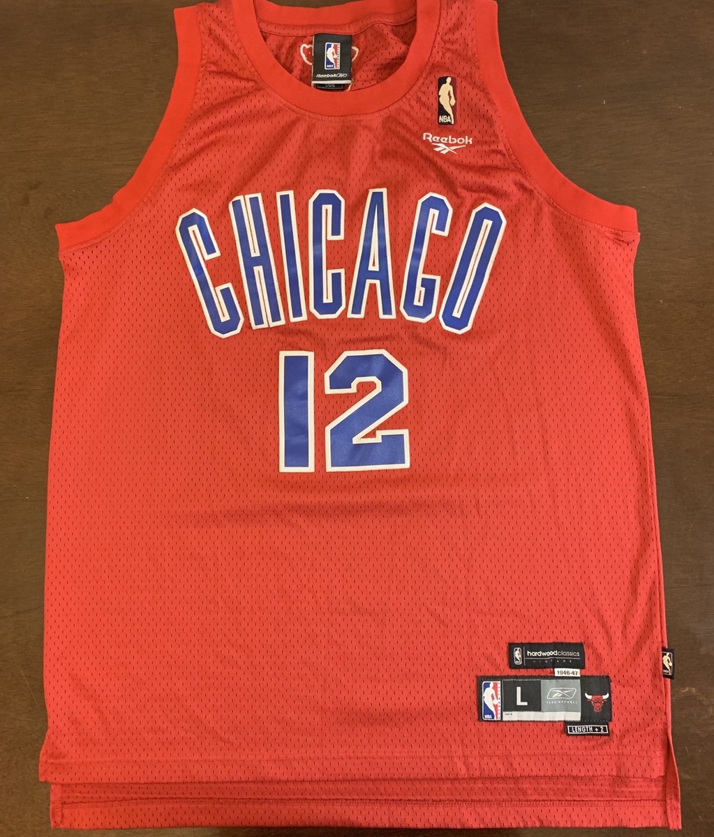 Rare Vintage Reebok HWC NBA Chicago Stags Bulls Kirk Hinrich