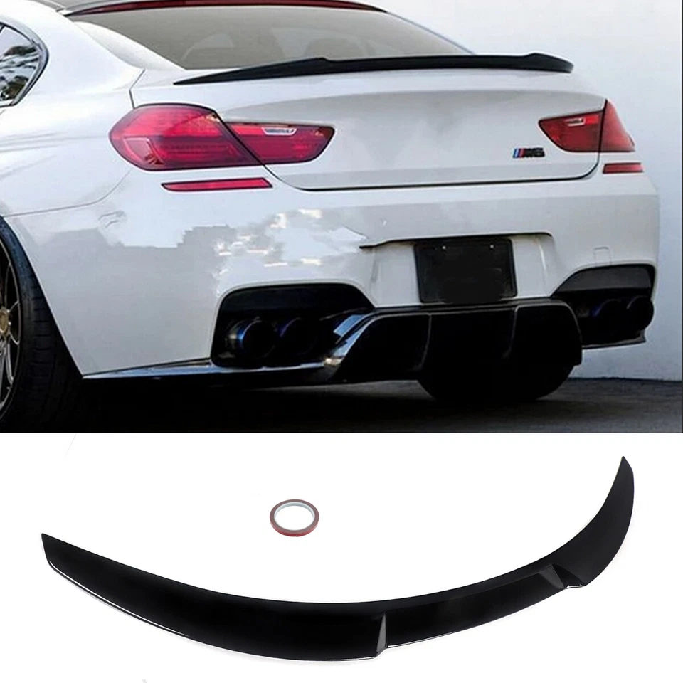 Alerón trasero Performance negro brillo se adapta a BMW Serie 6 F06 Gran Coupé 2012-2018 - Imagen 4 de 4