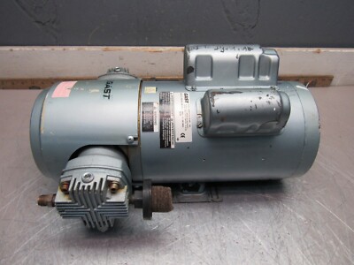GAST 6HCA-12-M616NEX 4Z706 PISTON AIR COMPRESSOR 1HP 115/230V 1PH USED TAKEOUT !