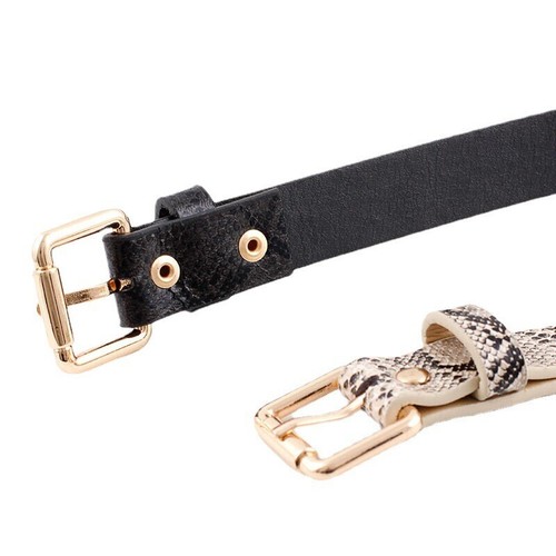 New Snake Print Vintage Skinny Belt – Spring/Summer Versatile for Jeans & Dresse - Picture 5 of 12