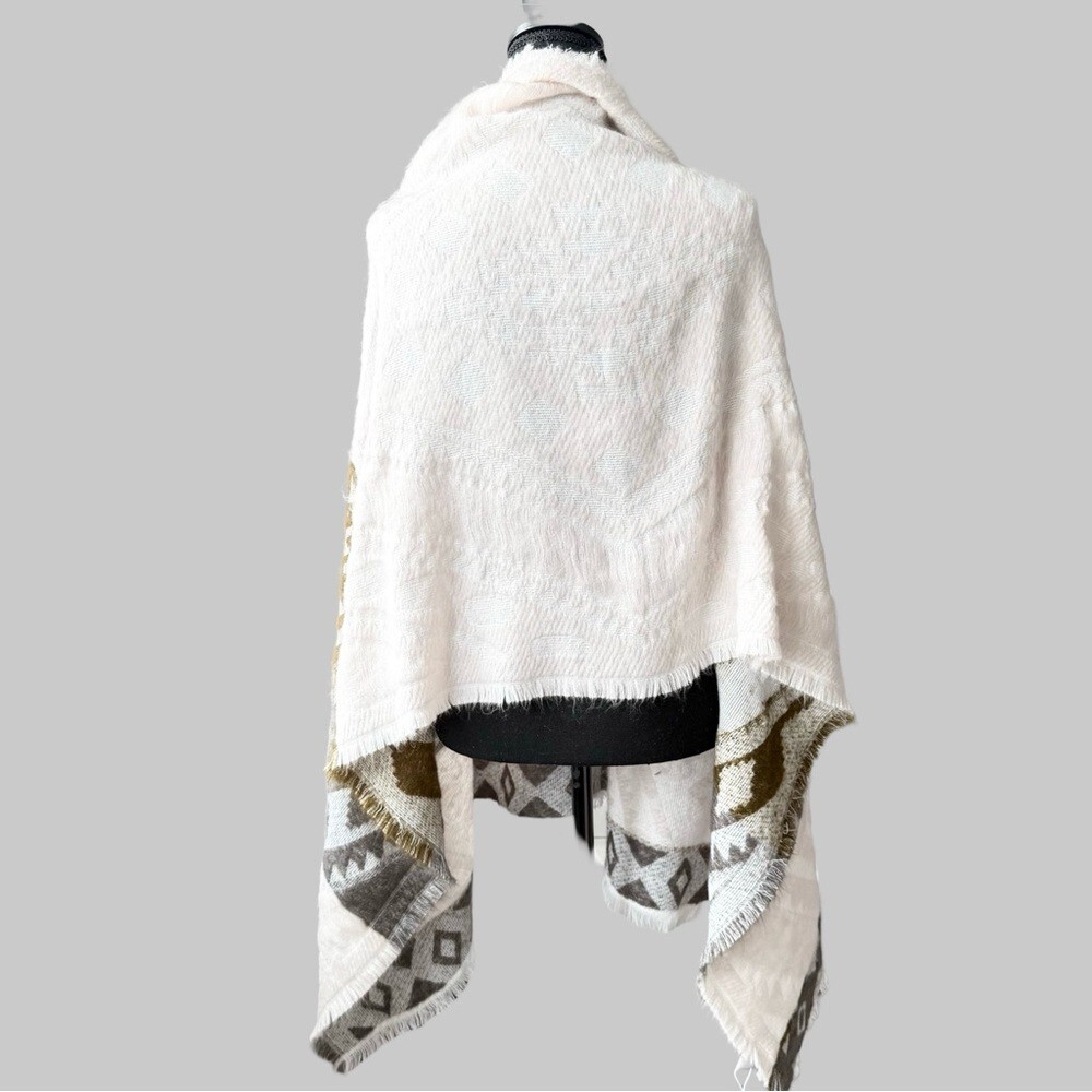 ETEREO Soft Fluffy Patchwork Tie Southwestern Pat… - image 3