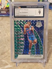 2023-24 Panini Mosaic Ausar Thompson Elevate #10 Green Mosaic CGC Mint 9 Pistons