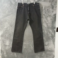 LEVIS 517 JEANS MENS 34X32 BLACK BOOT CUT VINTAGE Y2K RED TAB